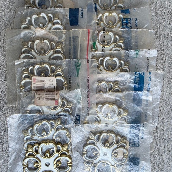 Vintage Decorative Metal Appliques JB 1968 – Set of 14